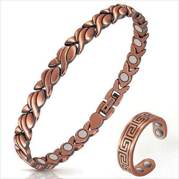 Wollet  Copper Magnetic Bracelet Rings  for Women
