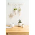 thumbnail image 2 of Mkono 2 Pack Mini Macrame Plant Hangers with Artificial Succulent Plants Decorations Cute Hanging Boho Decor for Wall Entryway Home Office Car Accessories Gifts for Plant Lover, White, 2 of 6