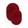 thumbnail image 2 of BNM Non-Slip Washable Bath Rug Set, 20" x 30", 24" x 36", Burgundy, 2 of 8