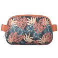 thumbnail image 1 of Palm Paradise Fanny Pack – Waterproof Adjustable Waist Bag with Oversized Monstera Leaf Design, Statement Vacation Style, 1 of 4