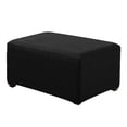 thumbnail image 6 of YWMJZEU Jacquard Ottoman Cover Stretch Footstool Slipcover for Dressing Room Black, 6 of 8