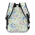 thumbnail image 4 of Fotbe Honey Bees And Flowers Mochila Casual con Estampado para Escuela, Viajes y Actividades al Aire Libre - Duradera, Ligera y Cómoda, 4 of 5