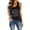 Black, variant on Women Workout Loose Fit Tank Tops Trendy Sleeveless Letter Printed Cami Shirts Plus Size Crew Neck Summer Top Graphic Tees Navy M