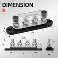 thumbnail image 2 of Bloque de distribución de energía DAIERTEK 12V 150A Bus Bar, 2 of 6