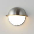 thumbnail image 4 of 12418SWSNSBR Maxim Lighting Duke - 1 Light Wall Sconce-7.5 Inches Tall and 9.5 Inches Wide-Satin Nickel/Satin Brass Finish, 4 of 5