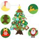thumbnail image 3 of Juego de árbol de Navidad de fieltro, 36 Uds., decoración colgante divertida para árbol de Navidad DIY con adornos, 3 of 8