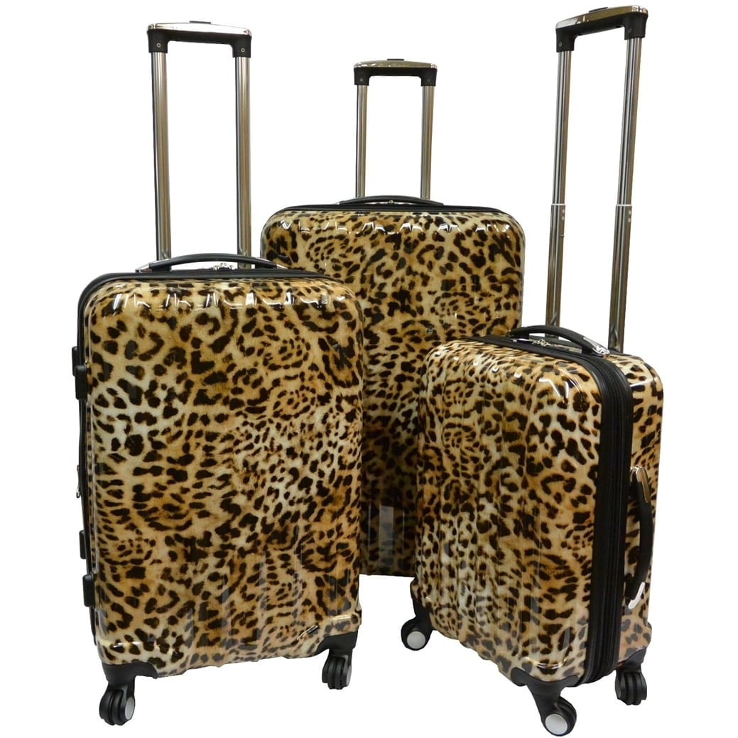 patterned luggage sets