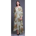 thumbnail image 2 of Bimba Kaftan Floral pour Femmes, Tenue d'Intérieur de Vacances, Robe Maxi, Couvre-Maillot de Plage - TG-3X, 2 of 5