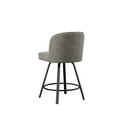 thumbnail image 5 of Steve Silver Anaheim Gray Metal Swivel 24" Counter Chair, 5 of 6