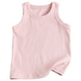 thumbnail image 3 of JIAYUE Boys Girls Tops Cotton Sleeveless Undershirt Solid Color For Children All Season Wear, 3 of 3