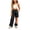 H#1501-Black, variant on Girls Cargo Hiking Pants Kid Convertible Zip-Off Outdoor Pants with Drawstring & Pockets Water Resistant Joggers, Pink 5-6 Years