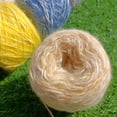thumbnail image 3 of Namzi Soft Plush Wool Acrylic Fancy Loop Yarn for Doll Hair Making,Crochet Knitting,Needle Felting Doll Hair | Curly Hair Coils of Wool Felt Carded Sheep Wool,Roving,Fiber(50g，A95), 3 of 4