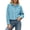Light Blue, variant on TEAJOPSUU Women's Crop Shirts Long Sleeve Button Down Collared Tops Relaxed Fit Casual Dressy Blouses Khaki