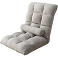 thumbnail image 1 of Chaise de Sol Réglable à 5 Positions avec Dossier, Fauteuil de Jeu Pliable et Rembourré pour le Jeu, le Sommeil, Chaise Longue Intérieure, 1 of 5