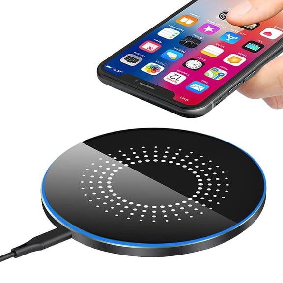 pannbo 30W Wireless Charger Pad, Fast Wireless Charging Station for Samsung Galaxy S23 S22 S21 S20, iPhone 17 16 15 14 13 12 Series, Qi-Compatible Phone Charger with LED Indicator