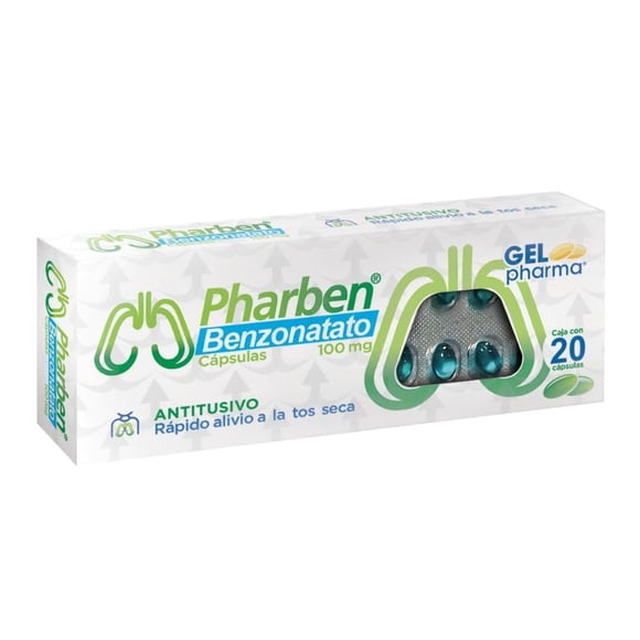 PHARBEN 100MG CAP C20 TOALLA PIEZA