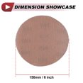 thumbnail image 6 of Unique Bargains 50 Pcs Car Wood Sanding Discs Smoothing Hook Loop Sanding Sheets 6" 400 Grit Brown Aluminum Oxide, 6 of 7