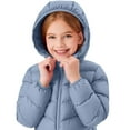 thumbnail image 4 of YunPes Kids Winter Coat Girls Light Quilted Puffer Jacket Boys Packable Hooded Outerwear for School and Outdoor Activities, 4 of 8