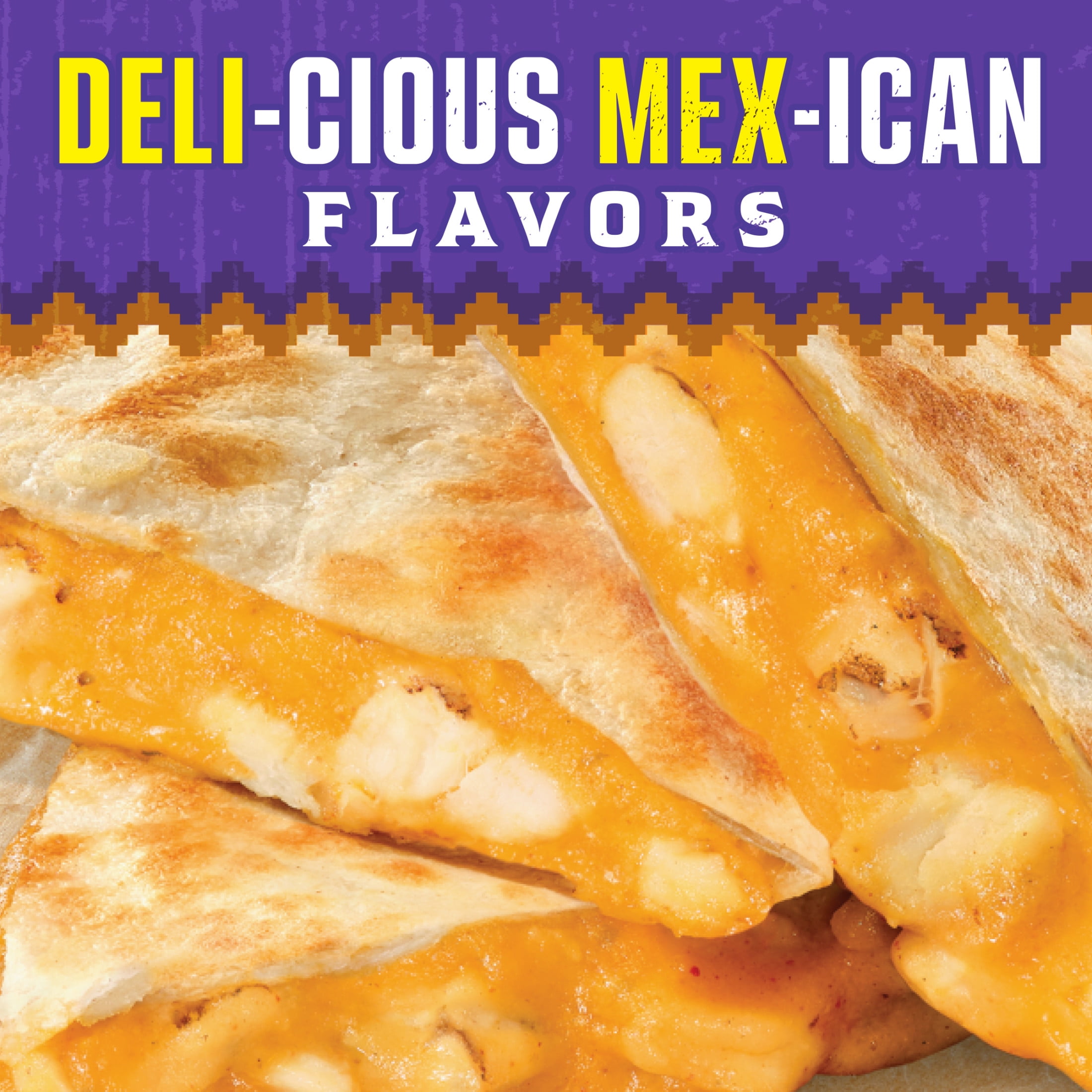 Delimex Char-Grilled Chicken Crispy Quesadillas, 8 oz box