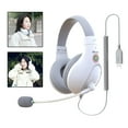 thumbnail image 3 of Esquirla Écouteurs pour Étudiants et Enfants avec Micophone Filaires sur l'Oreille Écouteurs Confortables pour A566H Blanc USB, 3 of 8