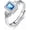 style4, variant on SISGEM MultiColor Gemstone Rings for Women 925 Sterling Silver Colored CZ Statement Rings for Ladies