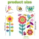 thumbnail image 2 of 8 Uds pegatinas de pared florales de primavera decoración de aula de jardín de infantes pegatinas de pared florales autoadhesivas de PVC mariposa colibrí, 2 of 8