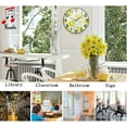 thumbnail image 5 of Dreamtimes Fresh Lemons and Leaves Round Wall Clock, 10 Inch Silent Battery Operated Quartz Analog Quiet Desk Clock for Home,Office,School, 5 of 7