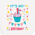 thumbnail image 3 of Inktastic Colorful Cupcake and Confetti Girls 1st Birthday Newborn Bib, 3 of 3