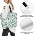 thumbnail image 3 of Disketp Floral In Teal Bolsa Tote Estampada para Mujer, Bolso de Hombro y de Mano para Compras y Viajes, 3 of 8