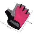 thumbnail image 2 of Milisten 1Pair Pink Half Finger Gloves for Biking Climbing and Outdoor Activities, 2 of 6