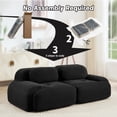 thumbnail image 6 of Jopath 82" Oversized Corduroy Loveseat Sofa, Comfy 4-Seater Couch For Free Combo Separation Curved Armrests Anti-Slip Design High-Resilience Sponge For Living Room & Bedroom, 6 of 11