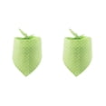 thumbnail image 1 of Billuyoard Bufanda de baba para mascotas, portátil, cálida, para mantener el calor, accesorios de toalla triangulares decorativos ajustables encantadores, verde fluorescente 2piezas Billuyoard CBP281047, 1 of 6