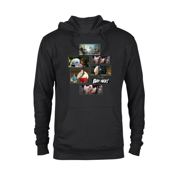 Disney Baymax! Series Scenes Big Hero 6 - Pullover Hoodie for Adults - Customized-Black