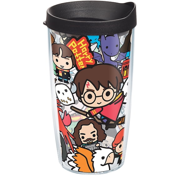 Tervis Harry Potter - Group Charms Made in USA Double Walled Insulated Tumbler Travel Cup Keeps Drinks Cold & Hot, 16oz, Classic