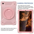 thumbnail image 4 of Dteck Case for Samsung Galaxy Tab A7 10.4 SM-T500/T505/T507 (2020), Heavy Hybrid Rugged Shockproof Case with Handle Kickstand/Adjustable Shoulder Strap, Rosegold, 4 of 7