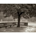 thumbnail image 2 of Blaustein, Alan 14x12 Gold Ornate Wood Framed with Double Matting Museum Art Print Titled - Banc de Jardin - 65, 2 of 4