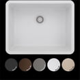 thumbnail image 1 of Lexicon Platinum LP-2318-K Medium Single Bowl Quartz Composite Kitchen Sink, Black, 1 of 1