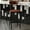 Walnut, variant on Flash Furniture Wright Transitional Vinyl and Steel Boomerang Back Commercial Barstool Black