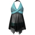 thumbnail image 1 of Maillots de Bain 2 Pcs pour Femmes Ensemble Tankini avec Shorty Robe de Bain Amincissante Maillot de Bain Grande Taille Robe de bain Tankini, 1 of 7