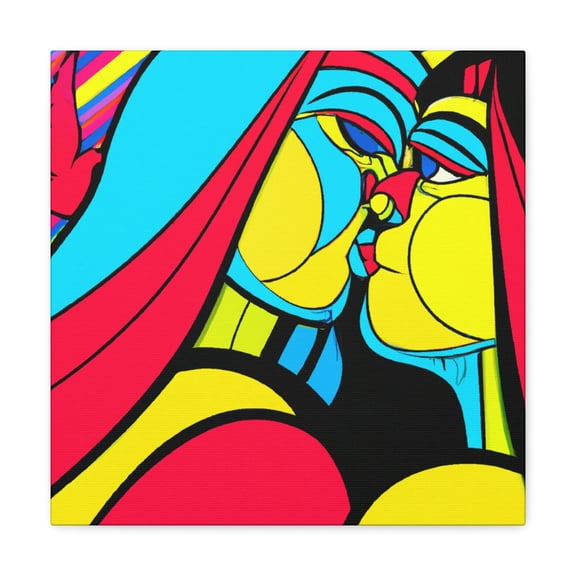 Lovebirds in Springtime - Canvas