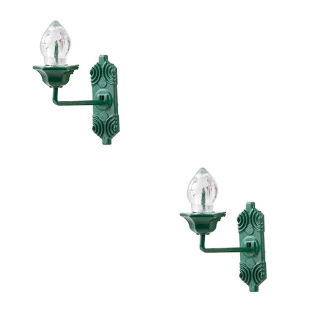 Matsuzay Modelo de luces de pared, lámparas de cristal, iluminación de montaje interior, decoración del hogar con Pedestal de acero B 2piezas