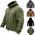 thumbnail image 2 of Chaqueta táctica de lana para hombre, uniforme militar, chaqueta con capucha informal de concha suave, ropa térmica del ejército, caza, senderismo, militar de EE. UU., 2 of 5