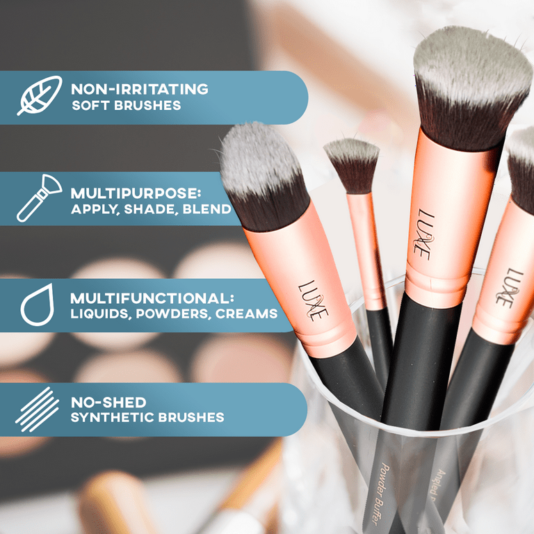 Luxe Beauty Premium Makeup Brushes Set