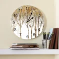 thumbnail image 3 of Abstract Art Forest Wall Clock Large Modern Kitch Dinning Round Wall Clocks Bedroom Silt Hanging Watch, 3 of 7
