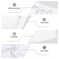 thumbnail image 3 of Awwp Men Set American Casual Summer Linen Men's Suit Loose Long Sleeved Short Pants And Shirt Set for Men White XL, 3 of 5