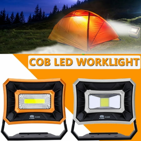 50W Solar LED COB Work Light Spotlight Floodlight Emergency Lantern Outdoor Garden Night Camping Tent Light Lamp USB