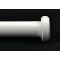 thumbnail image 2 of Urbanest Steel Button Curtain Rod, 3/4", Glossy White, 48"-84", 2 of 2