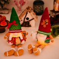 thumbnail image 4 of 2PCS Christmas Gnomes Plush with LED Light, Handmade Lighted Swedish Tomte Santa with Gingerbread Scandinavian Figurine Plush Glowing Up Elf Doll Gnome Ornaments Christmas Decorations Home Decor, 4 of 9