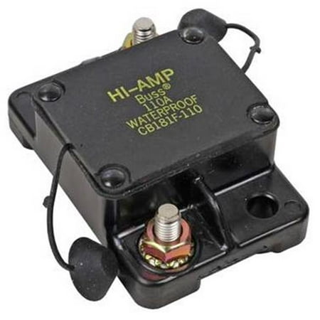 NEW OEM COOPER BUSSMAN CIRCUIT BREAKER 0-30VDC 110AMP AUTOMATIC TYPE 1 CB181F110