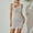 White, variant on Women's Swimwear Cover Up Under $10 Knitted Beach Bikini Swimsuit Overcoat